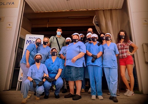 equipo de trabajadores de Mingo